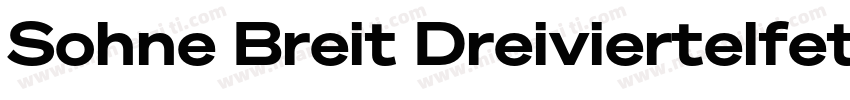 Sohne Breit Dreiviertelfett字体转换